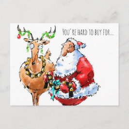 Lustige Weihnachtskarte Feiertagspostkarte
