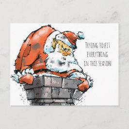 Lustige Weihnachtskarte Feiertagspostkarte