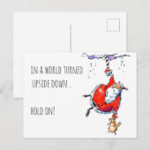 Lustige Weihnachtskarte Feiertagspostkarte (Vorne/Hinten)