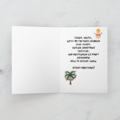 Lustige Weihnachtskarte für Schneevögel Karte (Innenseite)