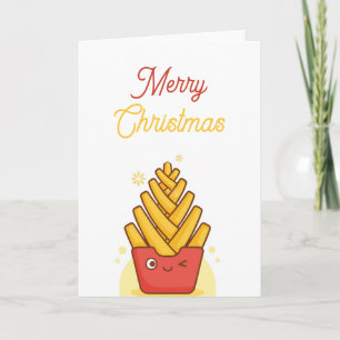 Lustige Weihnachtskarte - gefaltete Grußkarte Karte