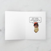 Lustige Weihnachtskarte Obama Klaus Feiertagskarte (Innenseite)