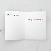 Lustige Weihnachtskarte - tun Sie ein Rotwild Feiertagskarte (Innenseite)