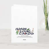 Lustige Weihnachtskarten: Der Unfall Feiertagskarte (Rückseite)