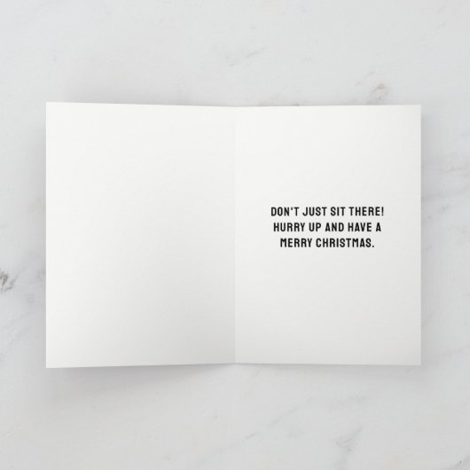 lustige Weihnachtskarten Feiertagskarte (Innenseite)