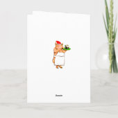 lustige Weihnachtskarten Feiertagskarte (Rückseite)