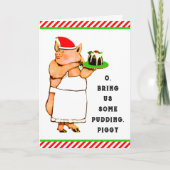 lustige Weihnachtskarten Feiertagskarte (Vorderseite)