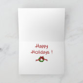 Lustige Weihnachtskarten: Heimlichkeits-Ziel Feiertagskarte (Innenseite)