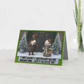 Lustige Weihnachtskarten im viktorianischen Stil Karte (Rückseite)