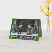 Lustige Weihnachtskarten im viktorianischen Stil Karte (Gelbe Blume)
