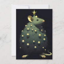 Lustige Weihnachtskarten mit Ratten