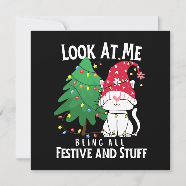  Lustige Weihnachtskatze (Vorderseite)