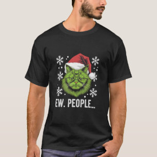 Lustige Weihnachtskatze Igitt Leute Katzensiebhabe T-Shirt