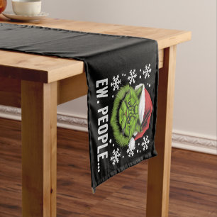Lustige Weihnachtskatze Igitt Leute Miezekatzenlie Kurzer Tischläufer