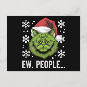 Lustige Weihnachtskatze Igitt Leute Miezekatzenlie Postkarte