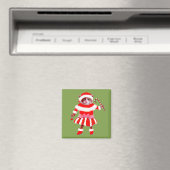Lustige Weihnachtskatze Magnet (In Situ (Geschirrspüler))