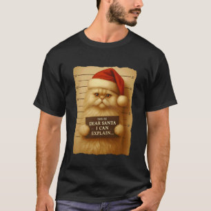 Lustige Weihnachtskatze - Süße Perser Weihnachtsma T-Shirt