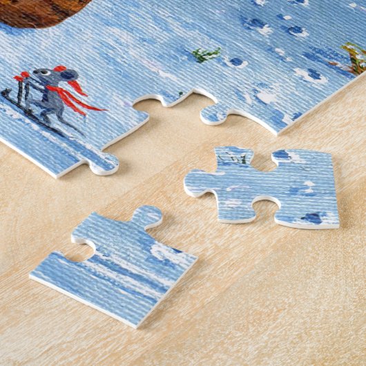 Lustige Weihnachtskatzen und Mäuse Creationarts Puzzle (Seite)