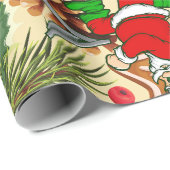 lustige Weihnachtskekse Geschenkpapier (Rolleneckpunkt)