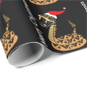 Lustige Weihnachtsklapperschlange Geschenkpapier (Rolleneckpunkt)