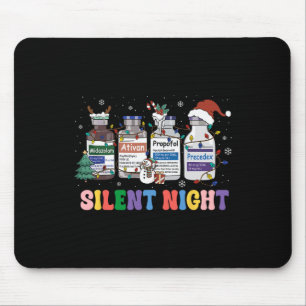 Lustige Weihnachtskrankenschwester Medizinische We Mousepad