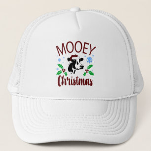 Lustige Weihnachtskuh-Wortkunst Truckerkappe