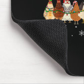 Lustige Weihnachtsküken Weihnachtsküken Farmtiere Mousepad (Ecke)