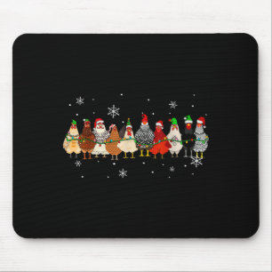 Lustige Weihnachtsküken Weihnachtsküken Farmtiere Mousepad