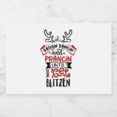 lustige Weihnachtskunst Alkoholflaschenetikett (Einzelnes Label)