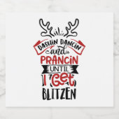 lustige Weihnachtskunst Bierflaschenetikett (Einzelnes Label)