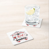 lustige Weihnachtskunst Rechteckiger Pappuntersetzer (Vor Ort)