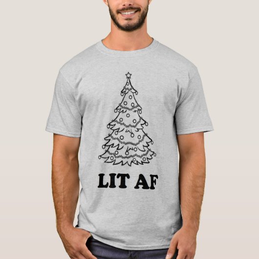 Lustige Weihnachtslit AF-Ferienzeit T-Shirt (Vorderseite)