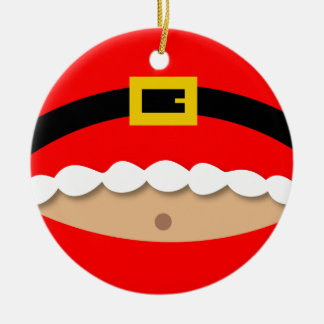 Lustige Weihnachtsmann-Anzugs-Verzierung Keramikornament