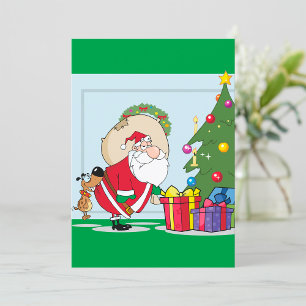 Lustige Weihnachtsmann-Einladungen Einladung