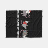 Lustige Weihnachtsmann-Opossums überstimuliert, ab Fleecedecke (Vorderseite (Horizontal))