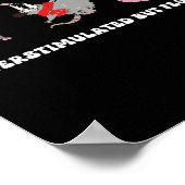 Lustige Weihnachtsmann-Opossums überstimuliert, ab Poster (Ecke)