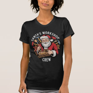 Lustige Weihnachtsmann-Werkstatt-Crew Weihnachtshe T-Shirt