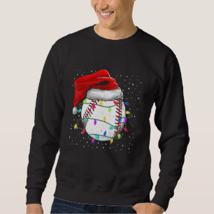 Lustige Weihnachtsmannmütze Baseball Weihnachtsbel Sweatshirt