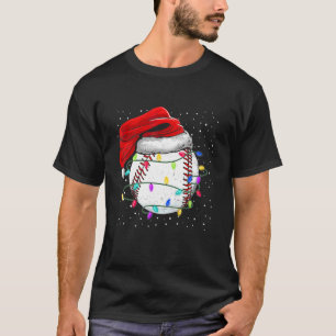 Lustige Weihnachtsmannmütze Baseball Weihnachtsbel T-Shirt