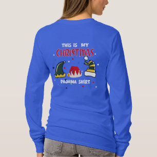 Lustige Weihnachtsmütze, Weihnachtspyjama-Shirt, F T-Shirt