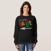 Lustige Weihnachtspaare, die freches u. Nizza #1 Sweatshirt (Vorne ganz)