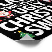 Lustige Weihnachtspullover Für Männer Wegen Inflat Poster (Ecke)