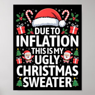 Lustige Weihnachtspullover Für Männer Wegen Inflat Poster