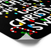 Lustige Weihnachtspullover wegen Inflation hässlic Poster (Ecke)