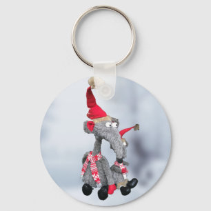 Lustige Weihnachtsratten Schlüsselanhänger