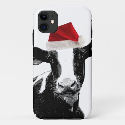 Lustige Weihnachtssankt-Kuh Case-Mate iPhone Hülle (Rückseite)