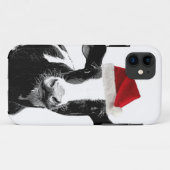 Lustige Weihnachtssankt-Kuh Case-Mate iPhone Hülle (Rückseite (Horizontal))
