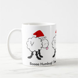 lustige Weihnachtsschafe bah Humbug-Tasse Kaffeetasse