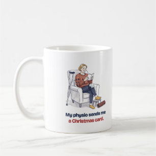 Lustige Weihnachtstasse für Physiotherapeutin Kaffeetasse