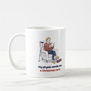 Lustige Weihnachtstasse für Physiotherapeutin Kaffeetasse
